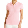 Damen Poloshirt Größe S aus Textil in Rosa mit Kurzarm